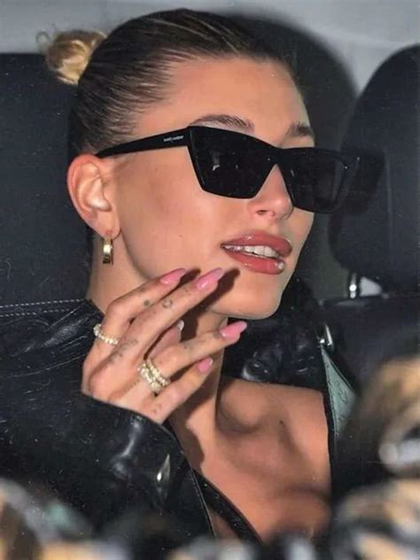 hailey beiber ysl sunglasses|hailey bieber balenciaga sunglasses.